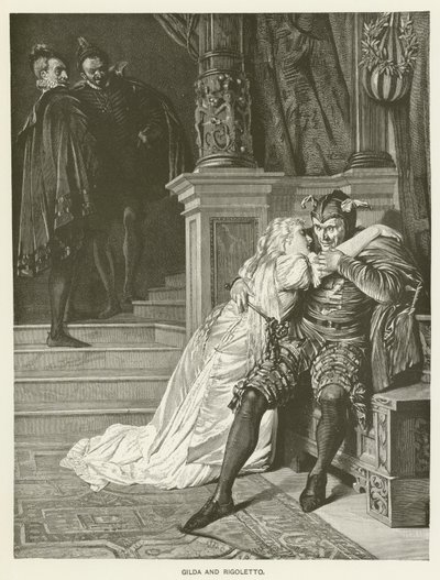 Gilda ja Rigoletto tekijältä Hermann Kaulbach