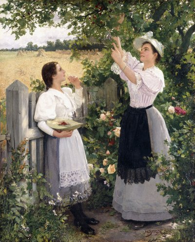 Kirsikkapoimijat, 1894 tekijältä Hermann Seeger