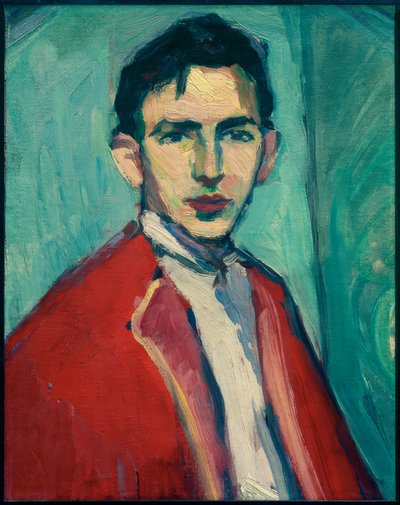 Selbstbildnis mit roter Jacke tekijältä Hermann Stenner