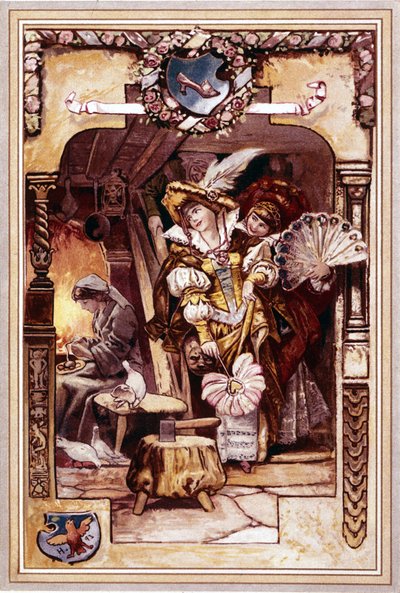 Tuhkimo. Kuvitus: Hermann Vogel tekijältä Hermann Vogel