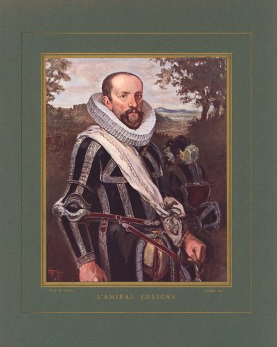 Gaspard II de Coligny, ranskalainen amiraali ja hugenottien johtaja Ranskan uskonnollisissa sodissa tekijältä Hermann Vogel