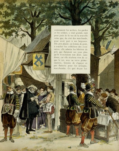 Henrik IV (1553-1610) Saint Germainin messuilla avioliiton jälkeen, 16. joulukuuta tekijältä Hermann Vogel