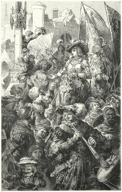Landsknechtien kulkue sotaan, 1500-luku tekijältä Hermann Vogel