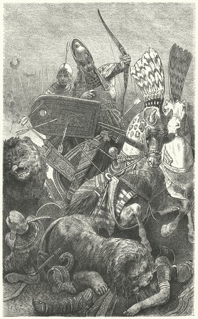 Ramses Suuri Kadeshin taistelussa 1274 eaa tekijältä Hermann Vogel