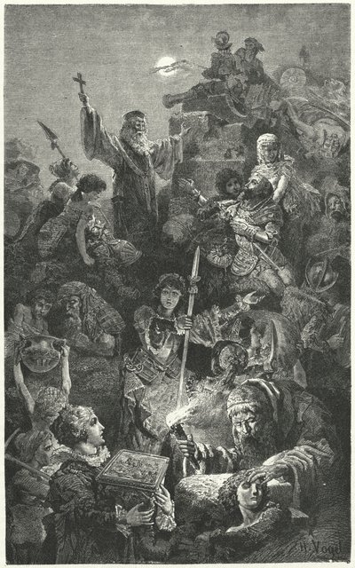 Ottomaanien piiritys venetsialaisessa Nikosian kaupungissa, 1570 tekijältä Hermann Vogel