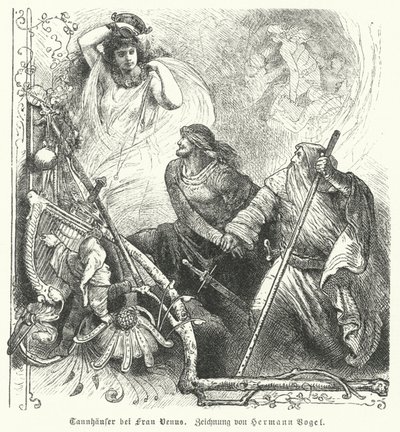 Tannhauser Venuksen kanssa tekijältä Hermann Vogel