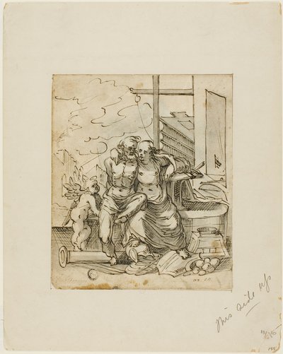 Venus Vulcanuksen takomossa (etusivu); Geometria (kääntöpuoli). tekijältä Hermann Weyer