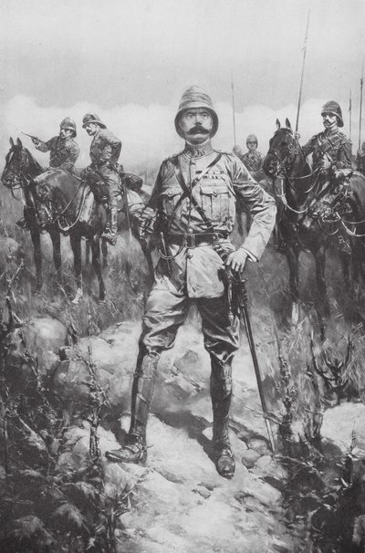 Lordi Kitchener Veldtissä (litografia) tekijältä Hermanus Willem (after) Koekkoek