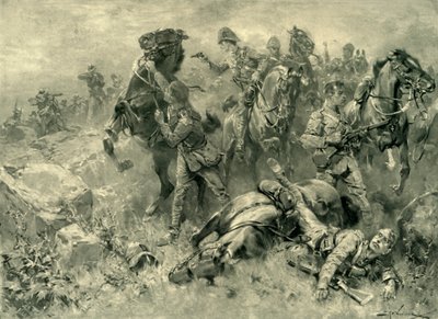 "Onnettomuus Scots Greysille Klippanissa, 18. helmikuuta 1902", 1902. tekijältä Hermanus Willem Koekkoek