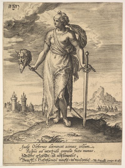 Judith, Willem van Haechtista, Tyrannorum proemia, 1578, 1578. tekijältä Hieronymous Wierix