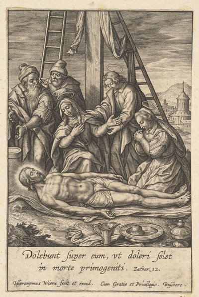 Valituslaulu, ennen vuotta 1619. tekijältä Hieronymous Wierix