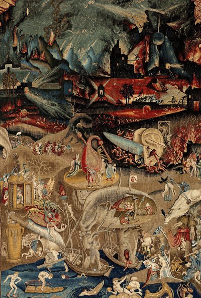 Maallisten ilojen puutarha. noin 1560 (kuvakudos) tekijältä Hieronymus (after) Bosch