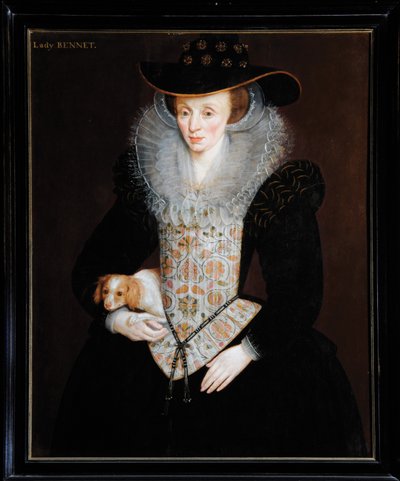 Lady Bennet, n. 1509 (öljy aluksella) tekijältä Hieronymus (attr. to) Custodis