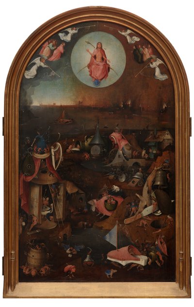 Viimeisen tuomion keskuspaneeli (öljy paneelille) tekijältä Hieronymus Bosch