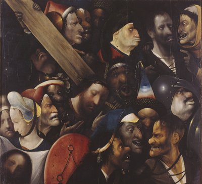 Kristus kantaa ristiä, 1515-1516 tekijältä Hieronymus Bosch