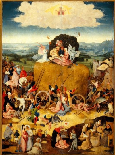 Heinäkärryn voittokulkue tekijältä Hieronymus Bosch