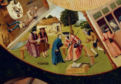 Seitsemän pääsyntiä ja neljä viimeistä asiaa tekijältä Hieronymus Bosch