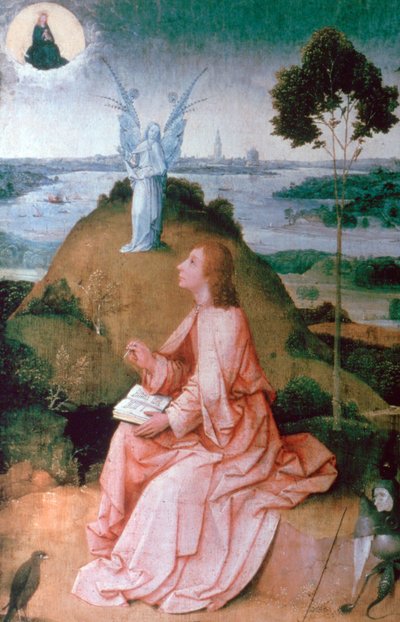 Pyhä Johannes evankelista Patmosella, 1504-1505 tekijältä Hieronymus Bosch