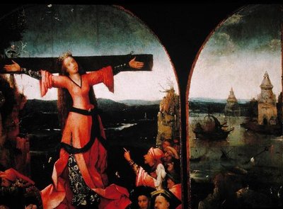 St. Liberata Triptyykki (öljy levylle) (numero 165417) tekijältä Hieronymus Bosch