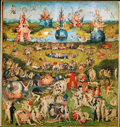 Ihanuuksien puutarha, triptyykki, keskimmäinen paneeli tekijältä Hieronymus Bosch