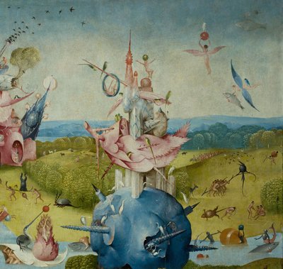 Maallisten ilojen puutarha, 1490-1500 tekijältä Hieronymus Bosch