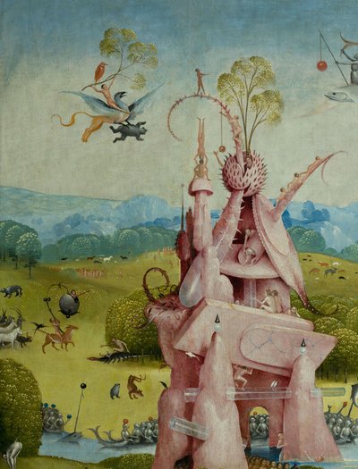 Maallisten ilojen puutarha, 1490-1500 tekijältä Hieronymus Bosch