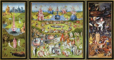 Maallisten ilojen puutarha, 1500-luku. tekijältä Hieronymus Bosch