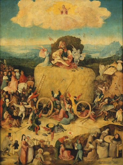 Haywain Triptych Central -paneeli, n. 1516 tekijältä Hieronymus Bosch