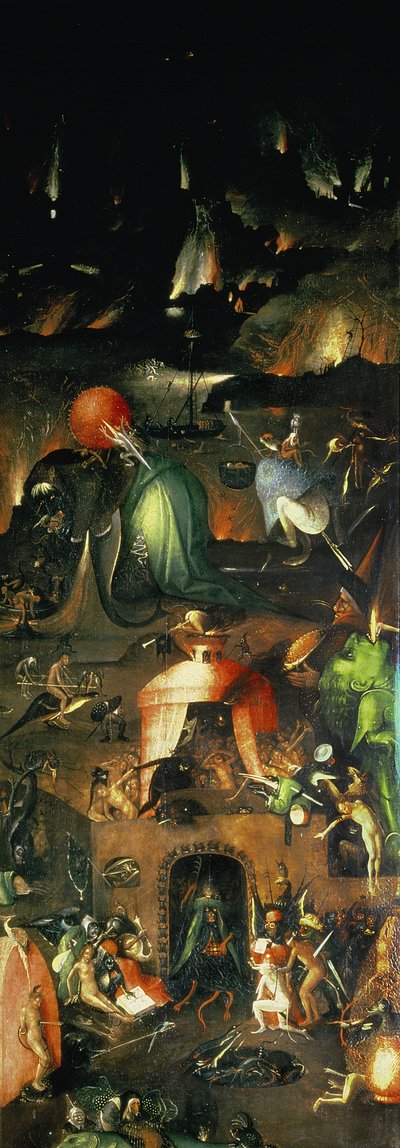 Viimeinen tuomio (alttaritaulu): Oikean siiven sisäpuoli tekijältä Hieronymus Bosch