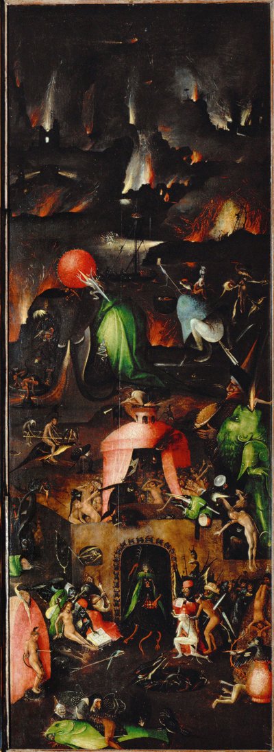 Viimeinen tuomio: (öljy tammipuulle) tekijältä Hieronymus Bosch