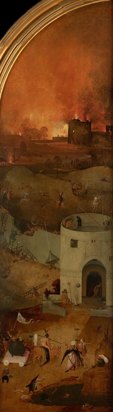 The Last Judgment Triptyykki, oikea paneeli, noin 1490-1510. tekijältä Hieronymus Bosch
