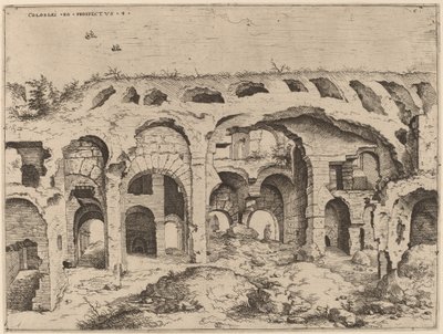 Neljäs näkymä Colosseumille tekijältä Hieronymus Cock