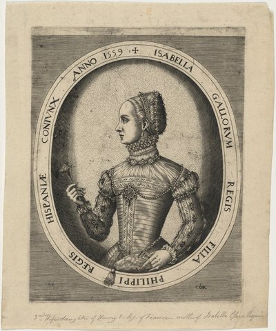 Isabella, Espanjan Filip II:n kolmas vaimo tekijältä Hieronymus Cock