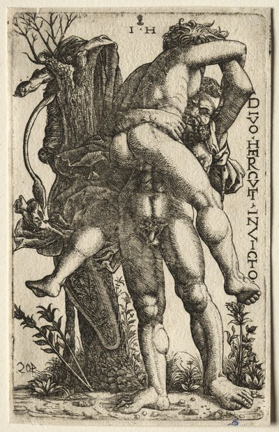 Hercules ja Antaeus tekijältä Hieronymus Hopfer