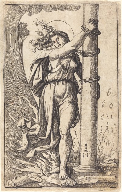 Rohkeus tekijältä Hieronymus Hopfer after Marcantonio Raimondi