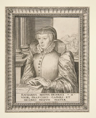 Katariina de Medici tekijältä Hieronymus Wierix