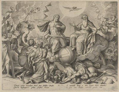 Viimeinen tuomio The Four Ages of Man and Death (sarjan nimi) tekijältä Hieronymus Wierix