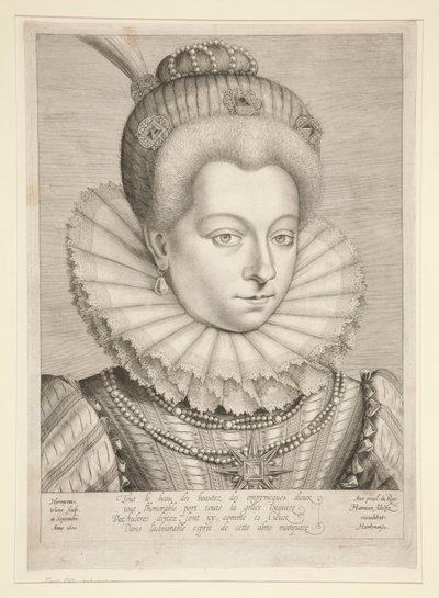 Muotokuva Catherine Henriette de Balzac D tekijältä Hieronymus Wierix