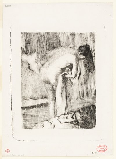 Kylvyn jälkeen II tekijältä Hilaire Germain Edgar Degas