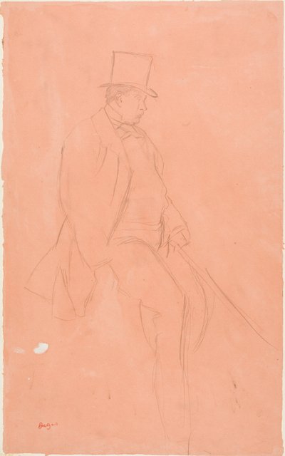 Herrasmies ratsastaja tekijältä Hilaire Germain Edgar Degas