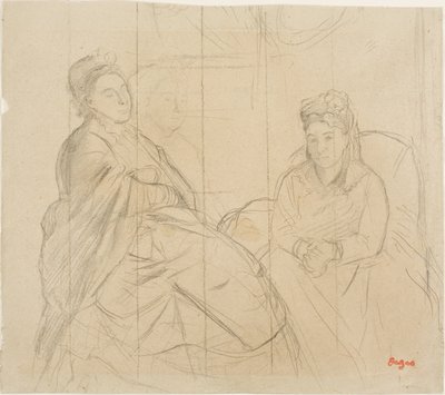 Madame Lisle ja Madame Loubens tekijältä Hilaire Germain Edgar Degas