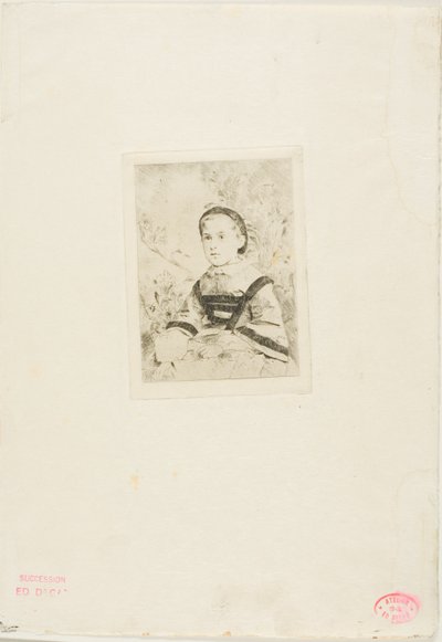 Neiti N. Wolkonska, toinen lautanen. tekijältä Hilaire Germain Edgar Degas