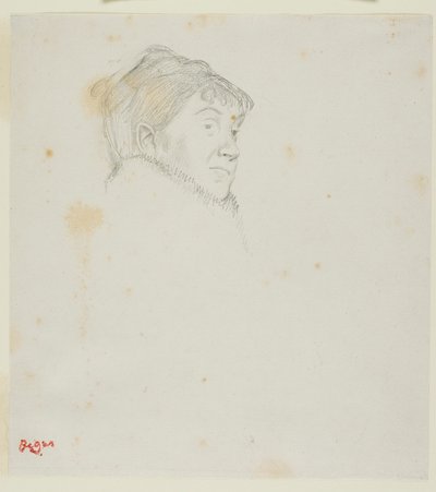 Madame Dietz-Monninin muotokuva (aiemmin naisen pää) tekijältä Hilaire Germain Edgar Degas