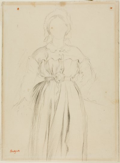 Tutkimus Marguérite de Gasin muotokuvaa varten tekijältä Hilaire Germain Edgar Degas