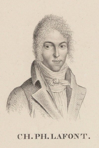 Viulisti ja säveltäjä Charles Philippe Lafontin muotokuva 1781-1839. tekijältä Hilaire Ledru