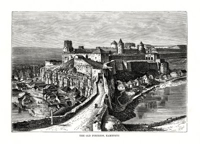 Vanha linnoitus, Kamenetz, Ukraina, 1879 tekijältä Hildibrand