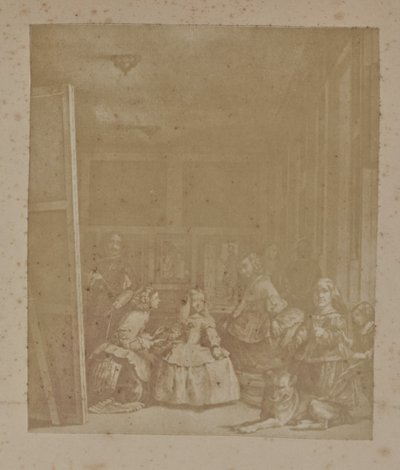 [Velazquezin Las Meninas -teoksen kaiverrus] tekijältä Hill and Adamson