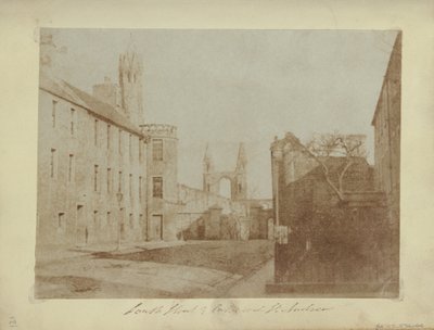 East Street of South Street, St.Andrews, katedraalin rauniot etäisyydellä. tekijältä Hill and Adamson