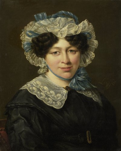 Hermanus Martinus Eekhoutin vaimon Maria Adriana van der Sluysin muotokuva tekijältä Hillebrand Dirk Loeff