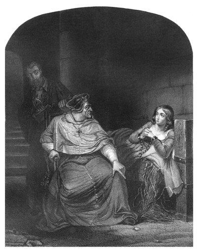 Winchesterin piispa kuulustelee Jeanne of Arcia tekijältä Hippolyte Delaroche